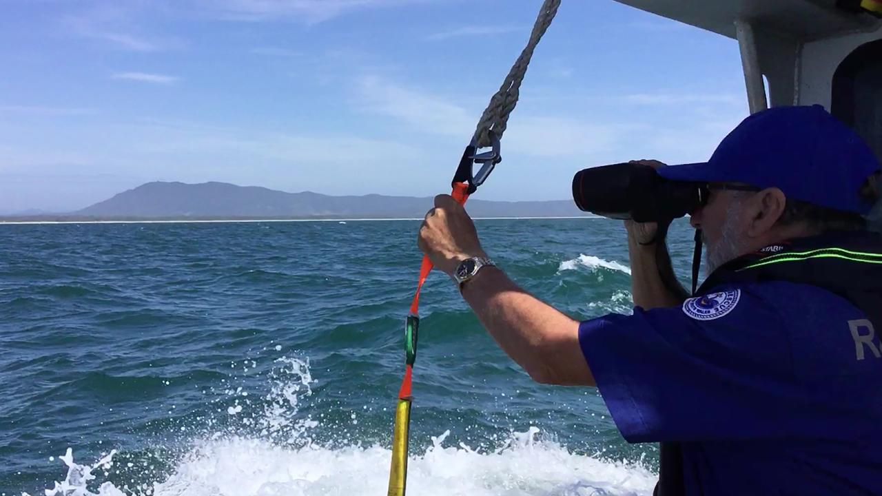 A marine rescue volunteer