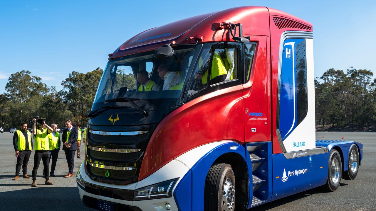 A hydrogen-powered truck from Pure Hydrogen
