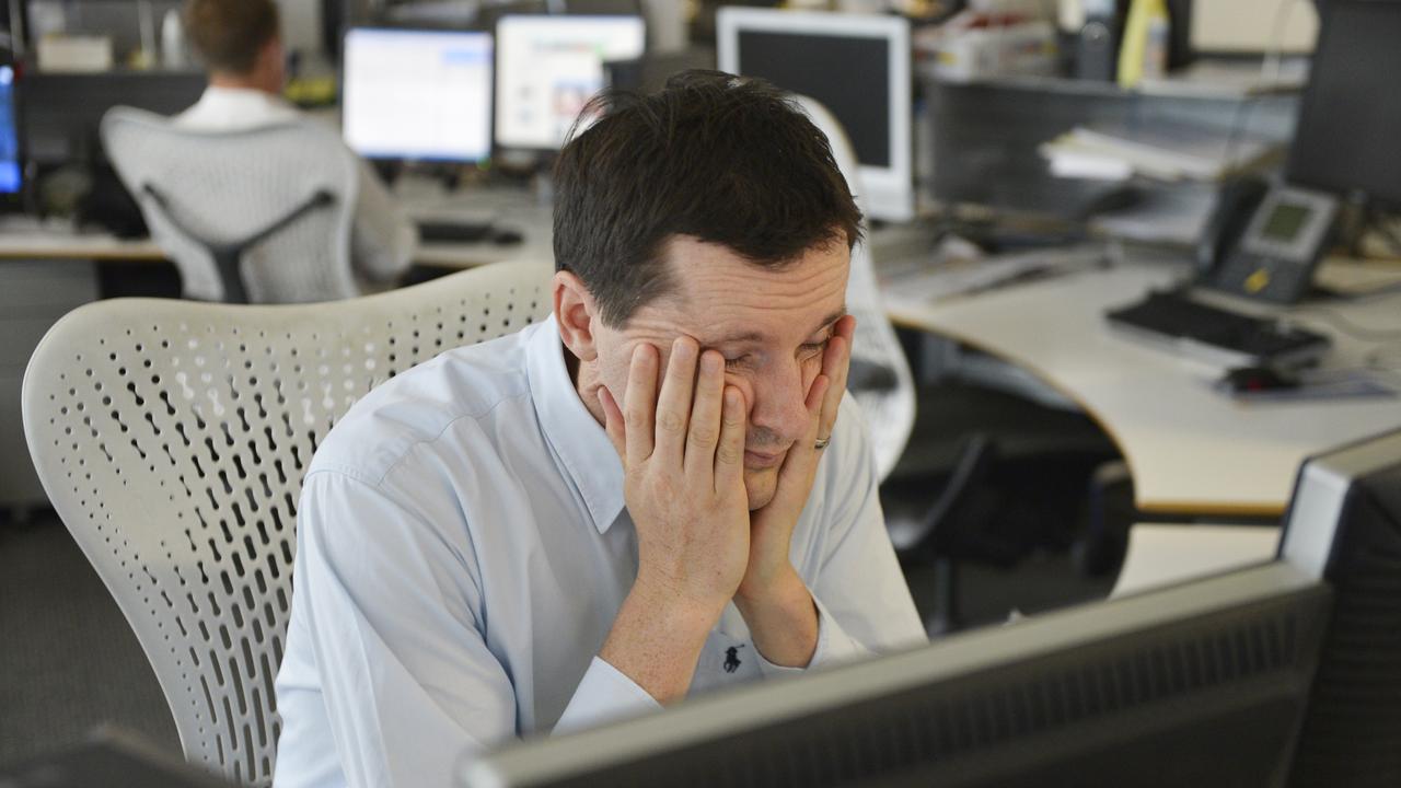 Generic photo of a stressed office worker