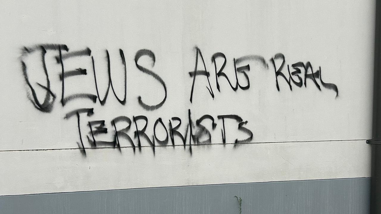 Anti-Semitic graffiti in Sydney (file image)