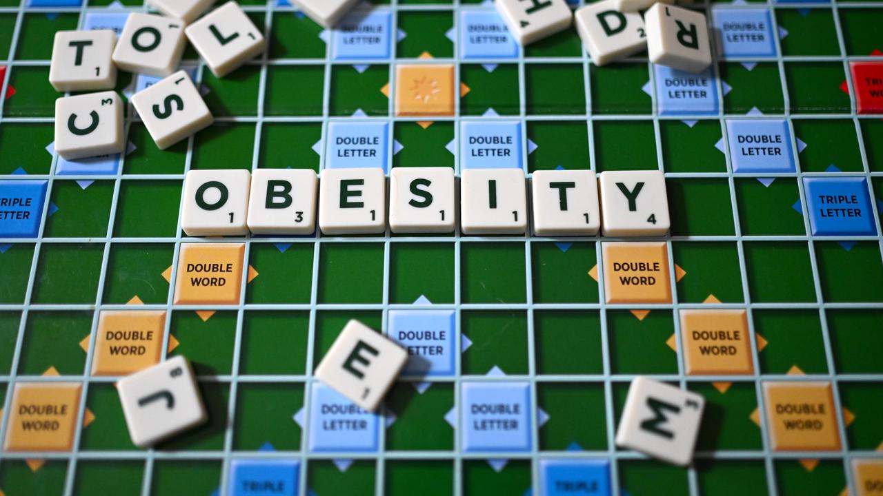 The word 'obesity' on a scrabble board (file image)