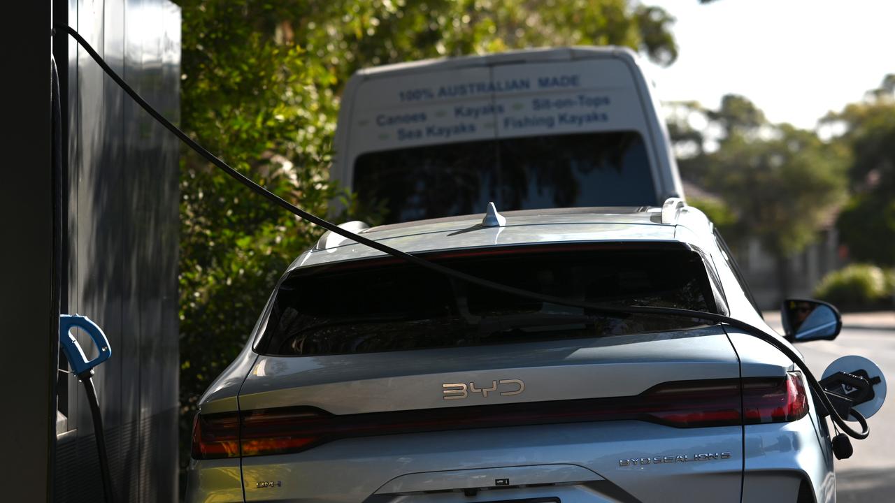 An EV roadside charging station (file image)