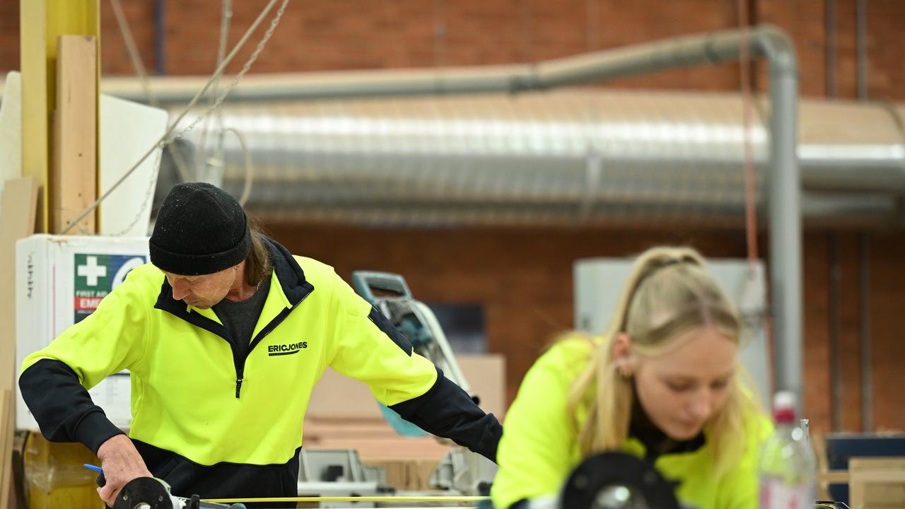Employees at work