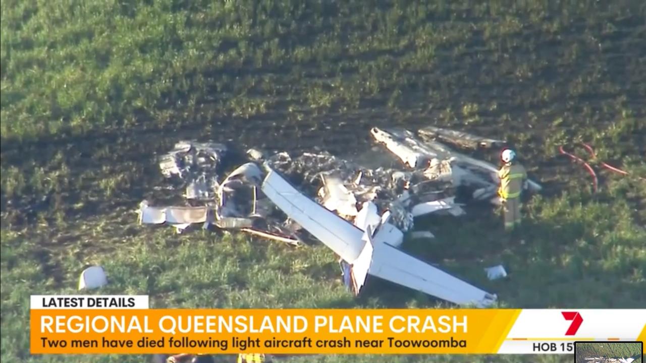 A plane crash killed two aviators