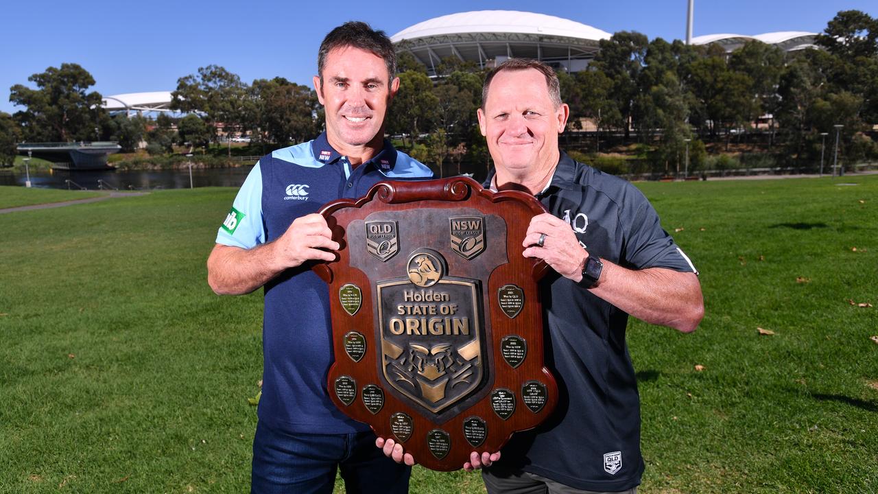(L-R) Brad Fittler and Kevin Walters.