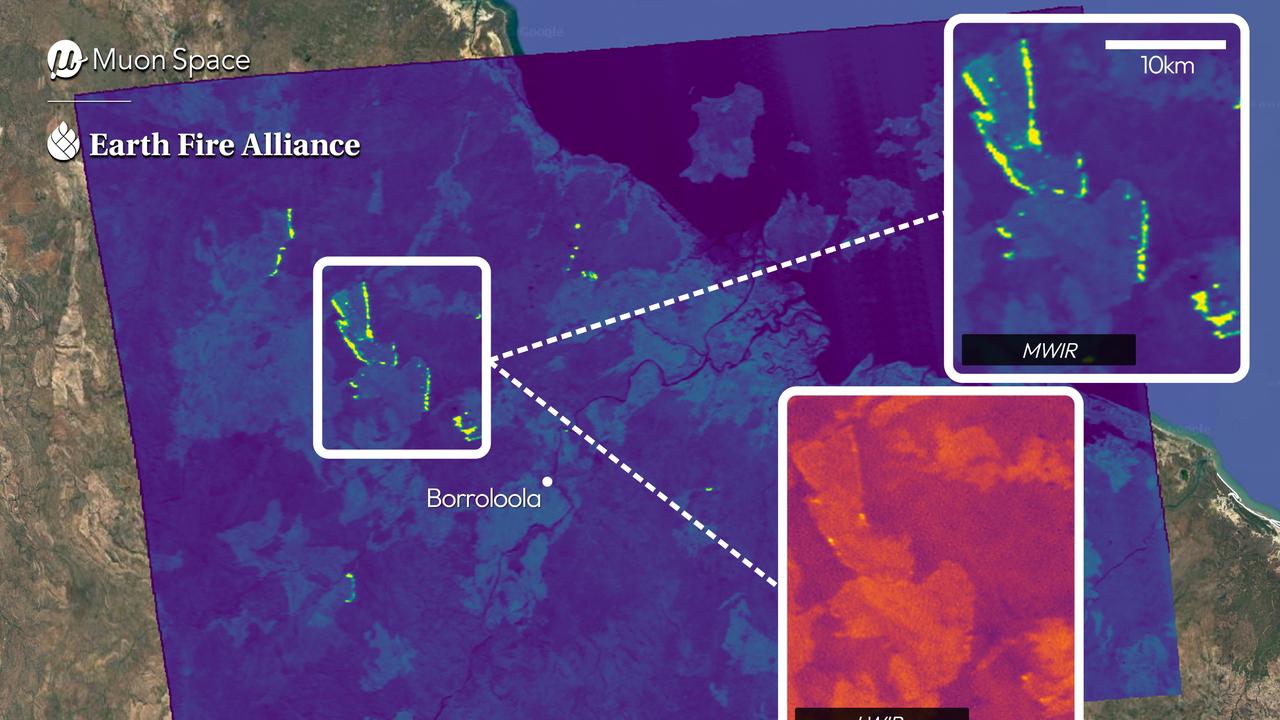 SATELLITE BUSHFIRE NT