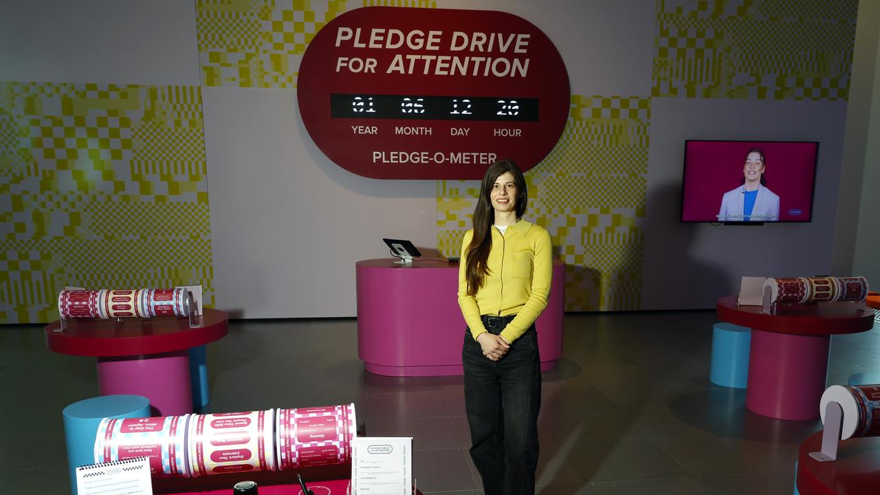 Laura Allcorn at the launch of Pledge Drive for Attention