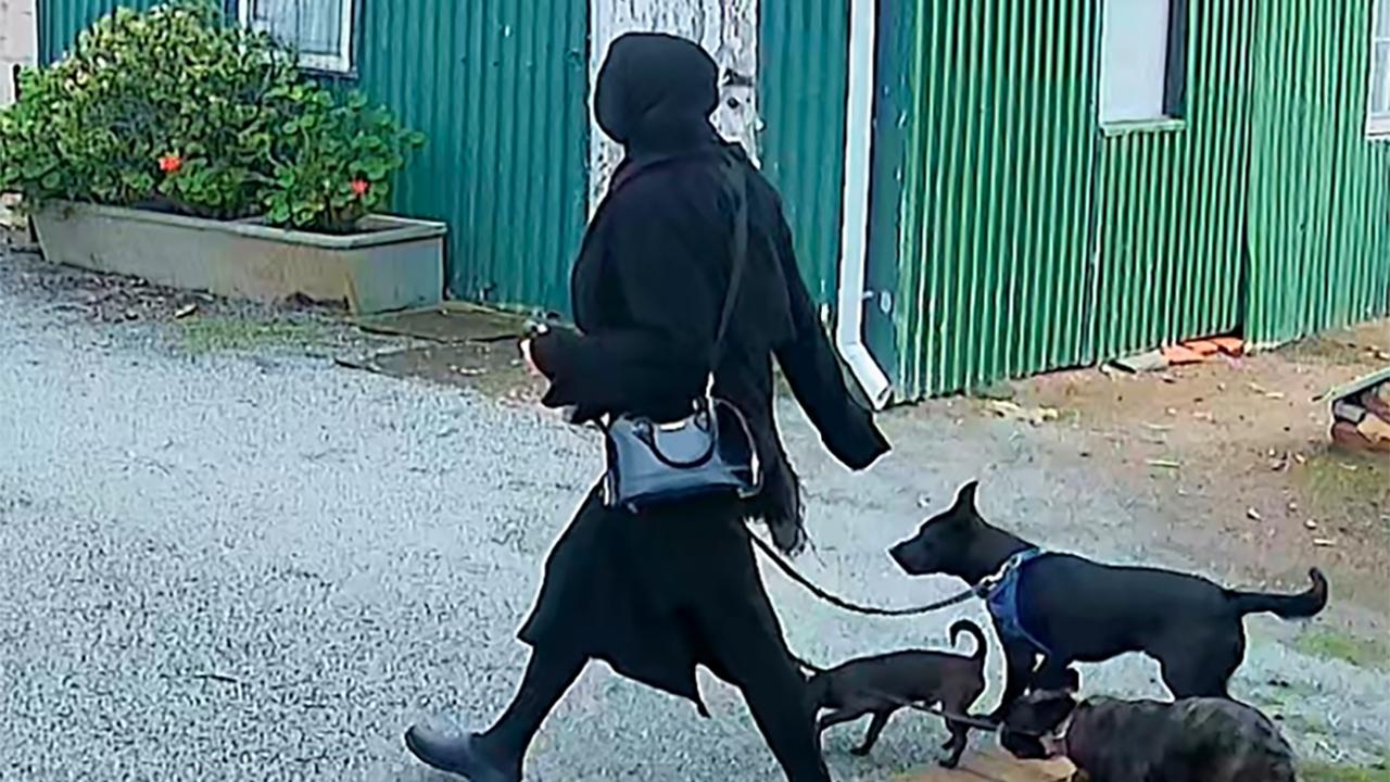 CCTV image of Tamika Chesser walking dogs in Port Lincoln, SA