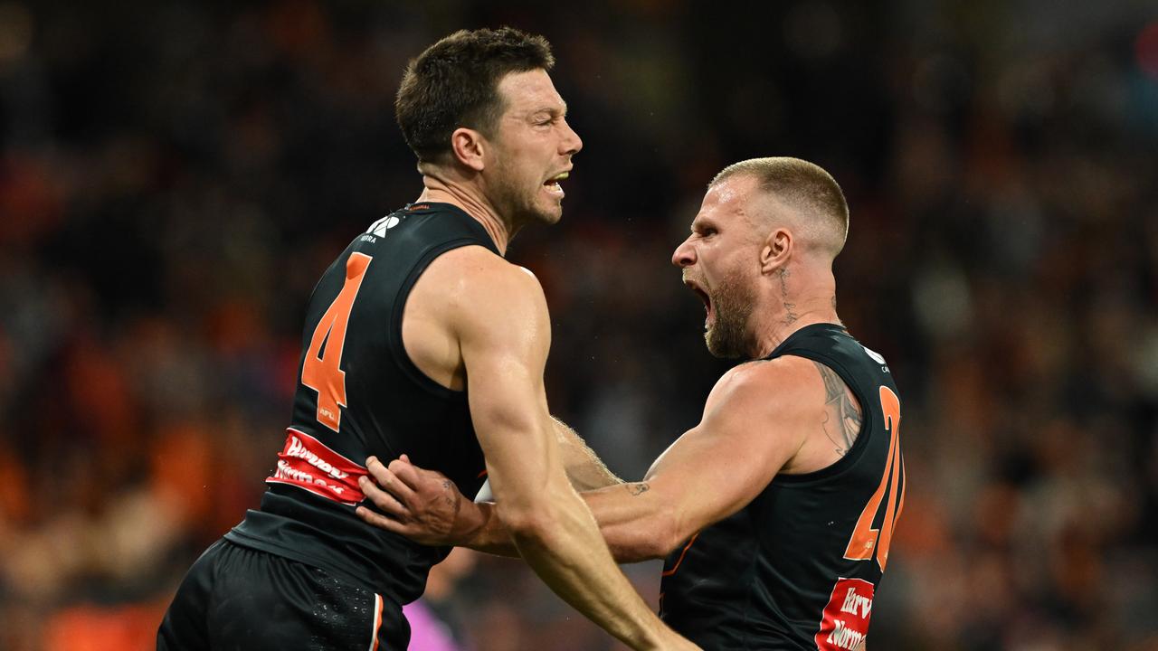 (L-R) Toby Greene and Jake Stringer.