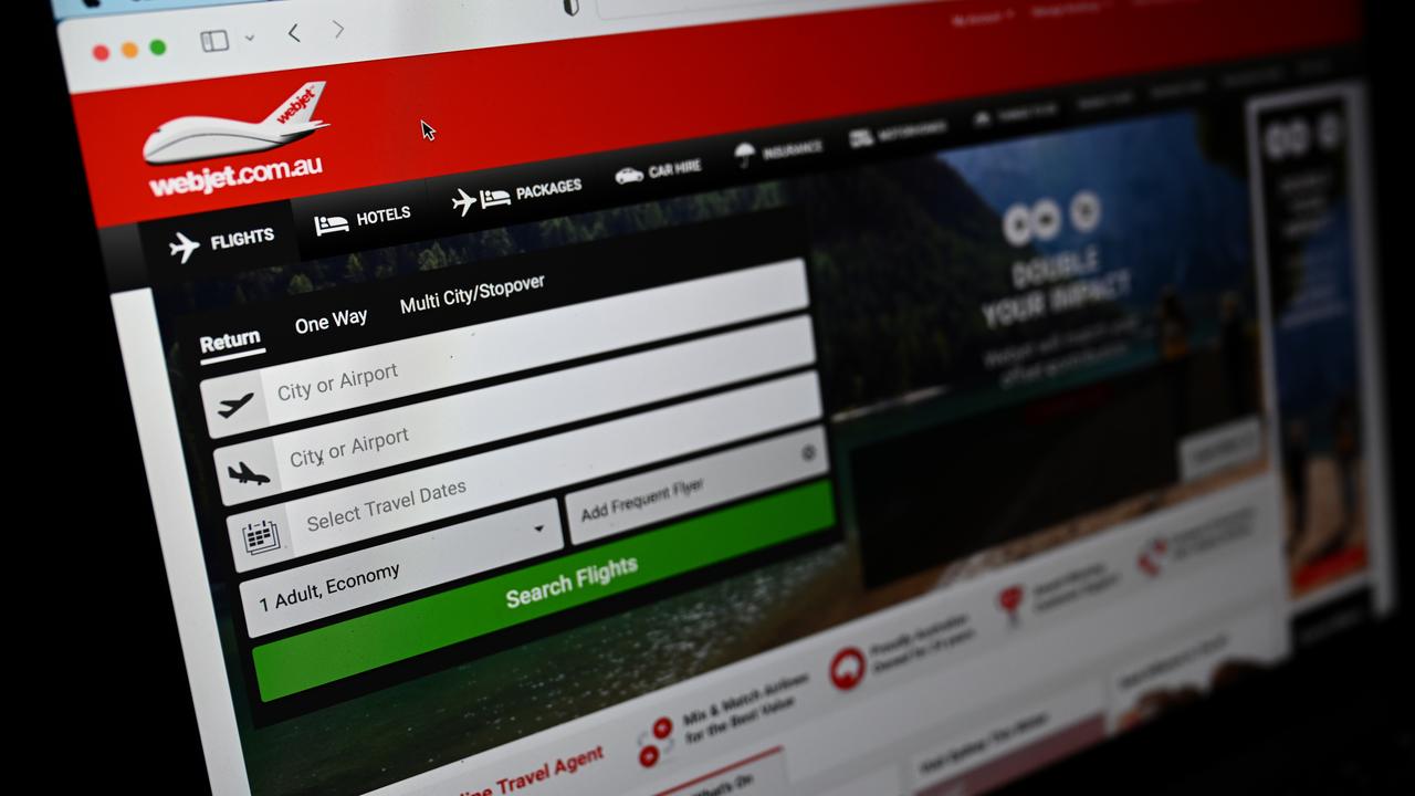 file photo of the Webjet site