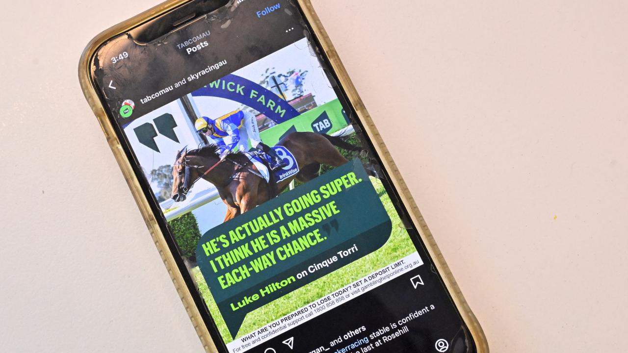 A digital gambling advertisement