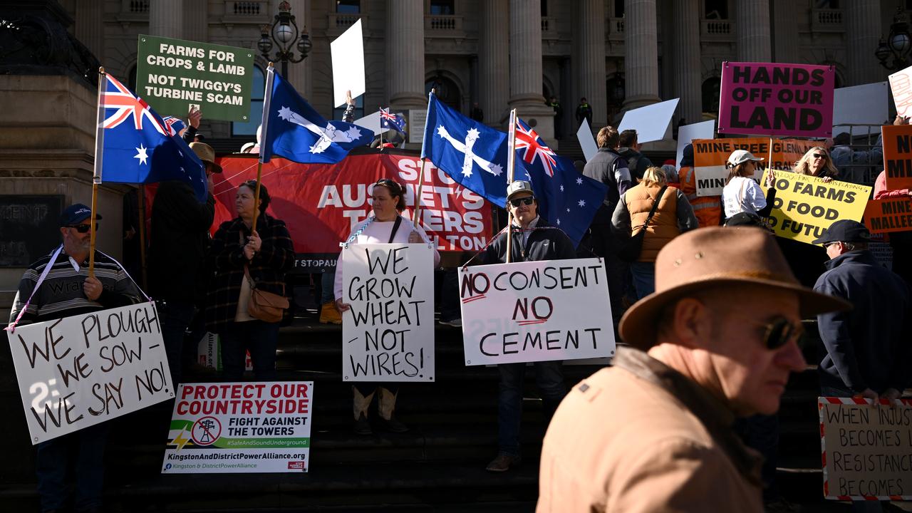Farmers rally in Melbourne