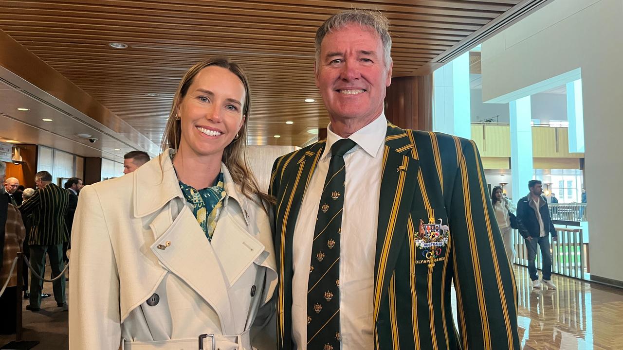 Olympic Swimmer Emma McKeon and her father Ron McKeon