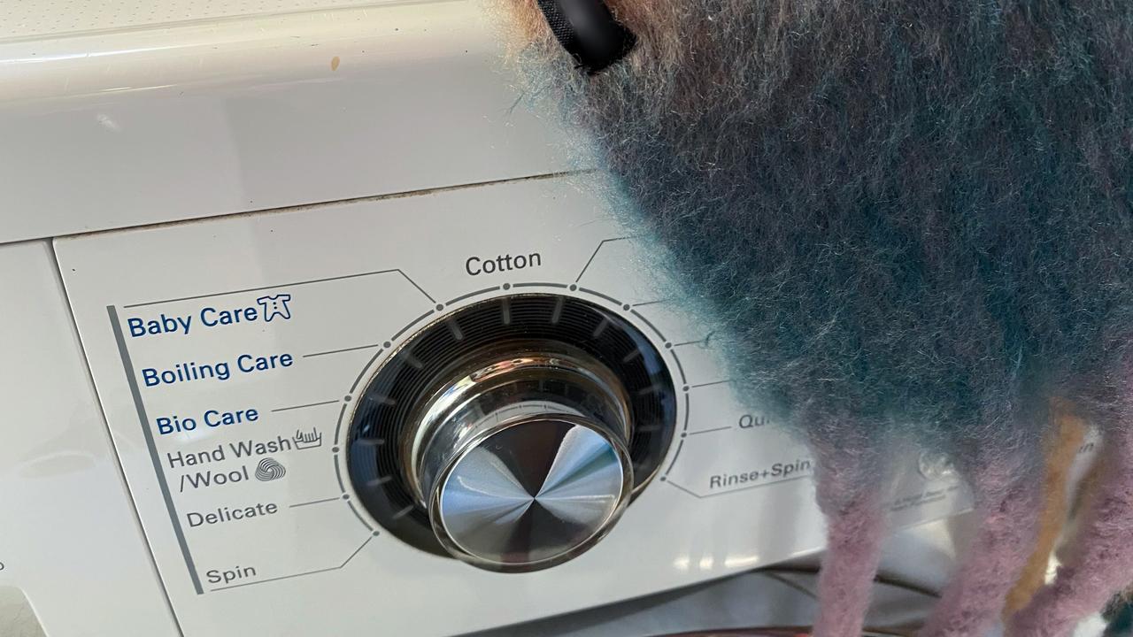 A dryer and a garment