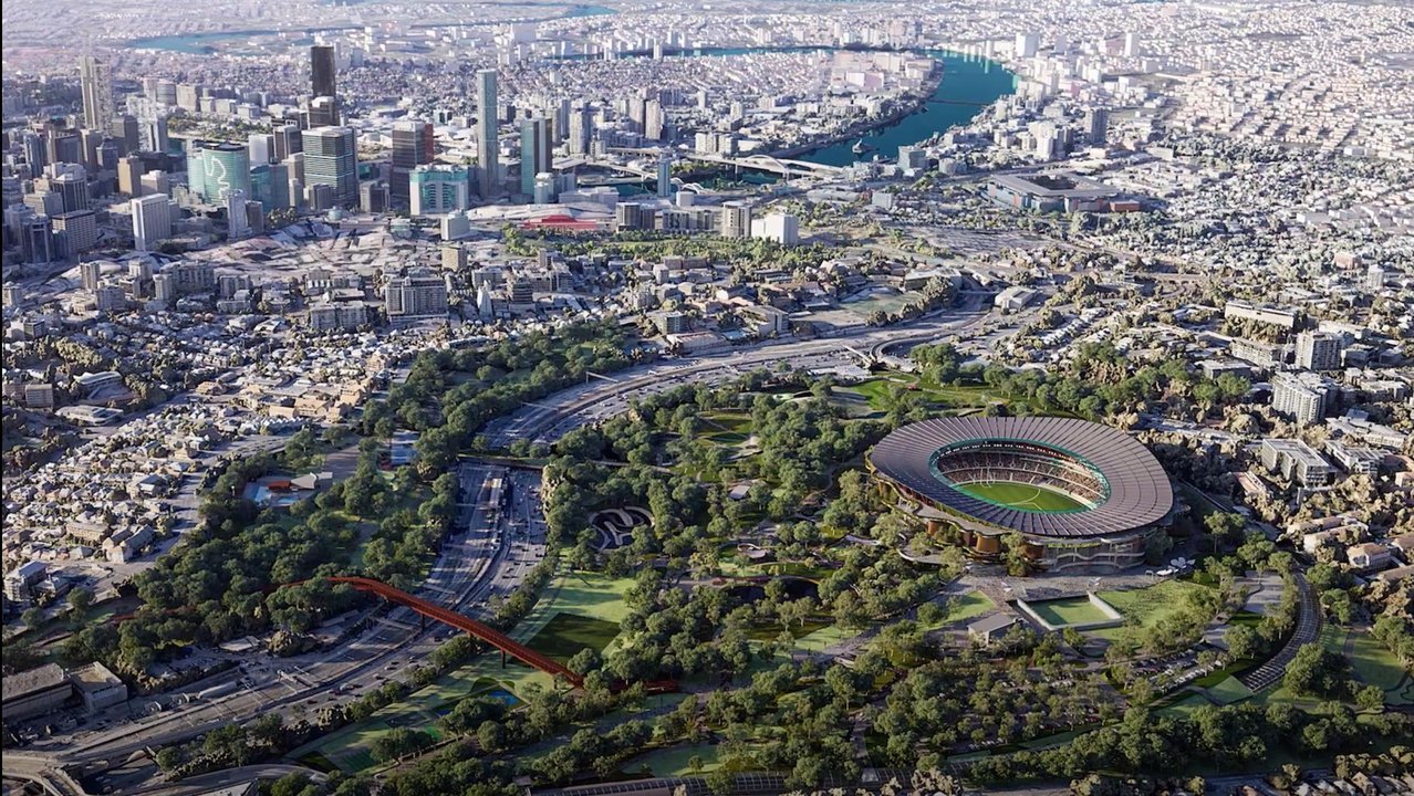 Concept image of new stadium at Victoria Park