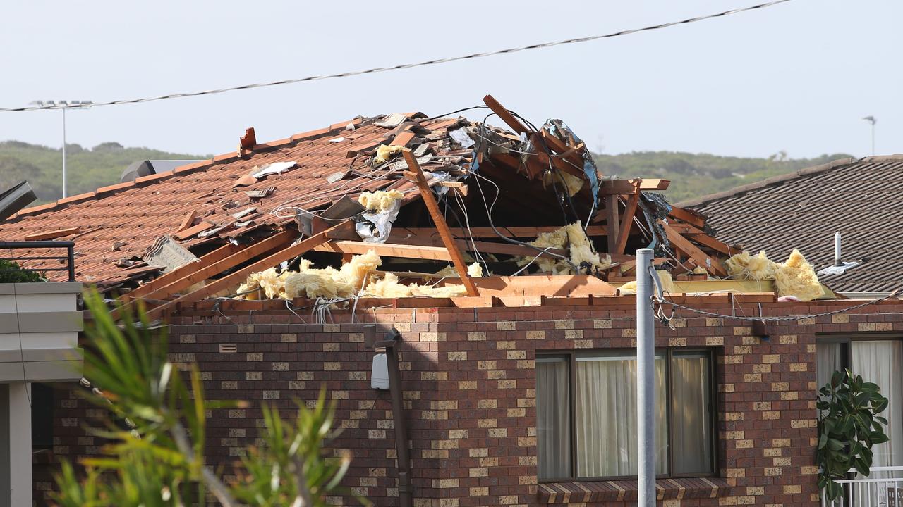 Damaged roof