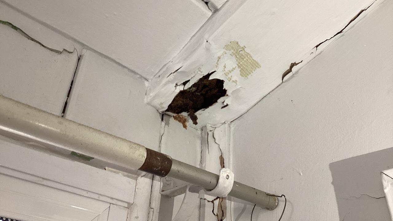 Damage at a school