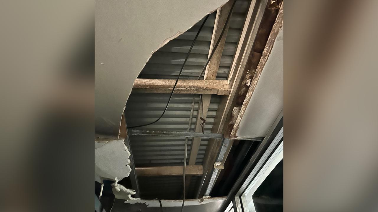 Damage at a school