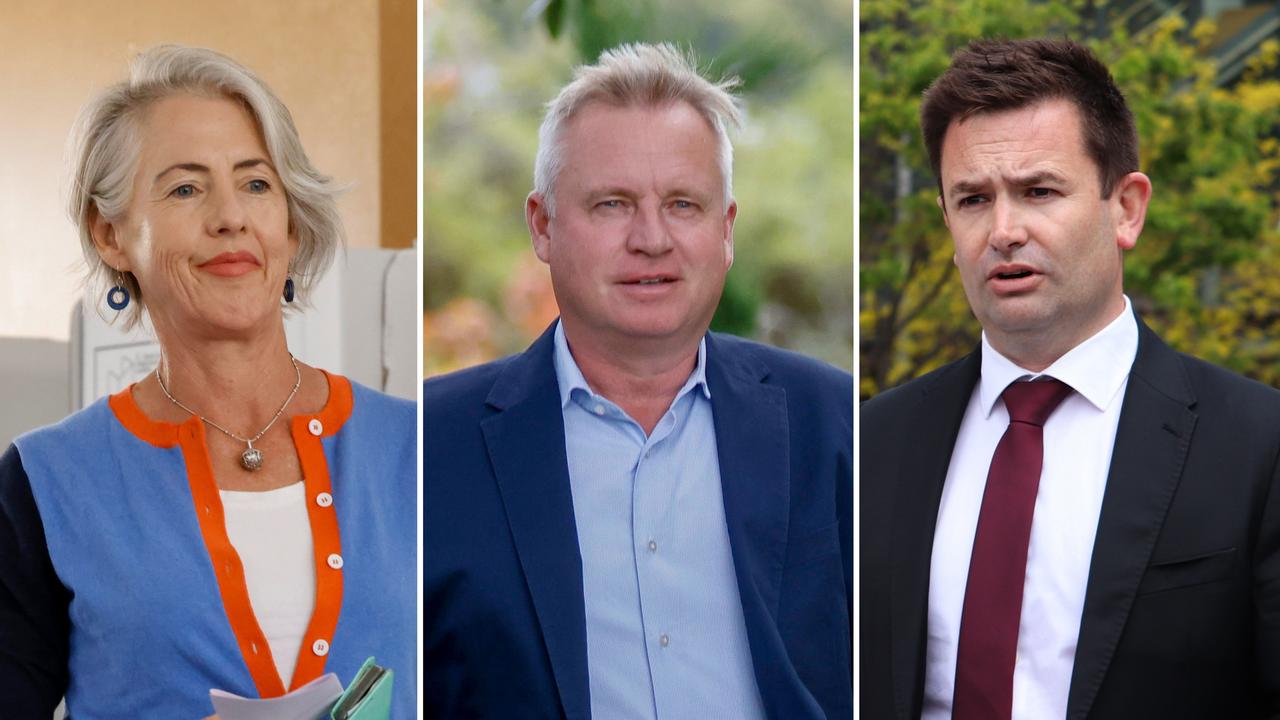 Rosalie Woodruff, Jeremy Rockliff and Dean Winter (file images)