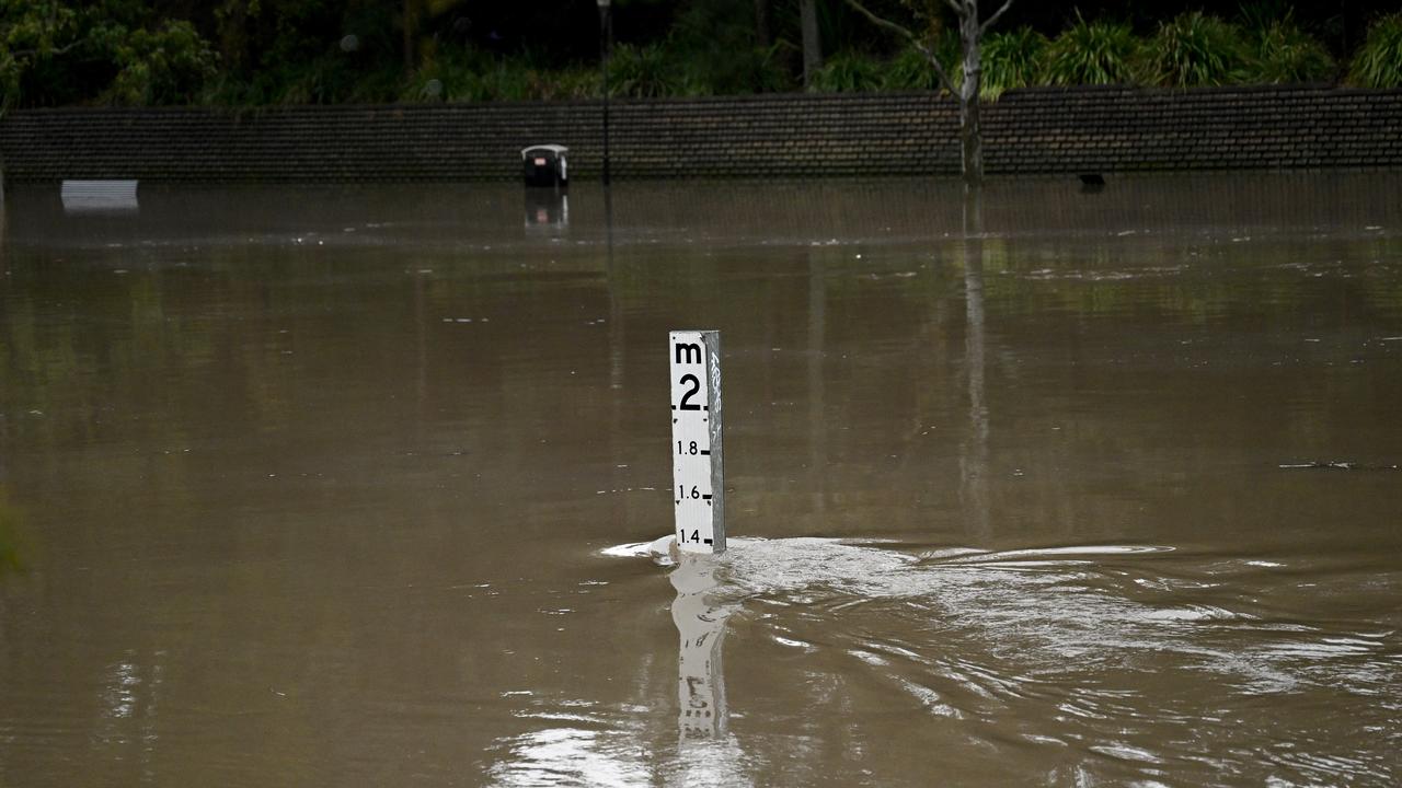 A swollen river