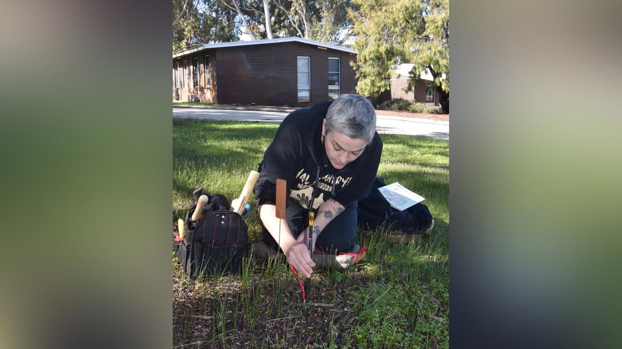 Dr Leanda Mason discovers a female Teyl trapdoor spider
