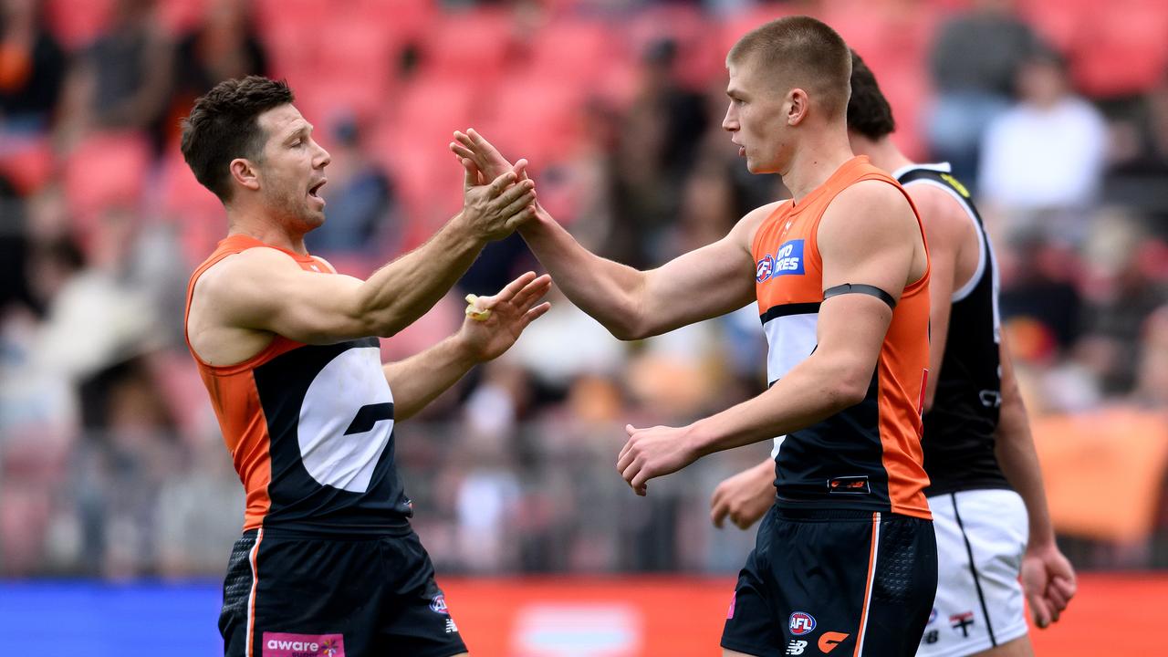 Toby Greene and Max Gruzewski.