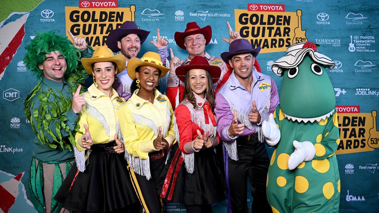 The Wiggles arrive at the Golden Guitar Awards (file)