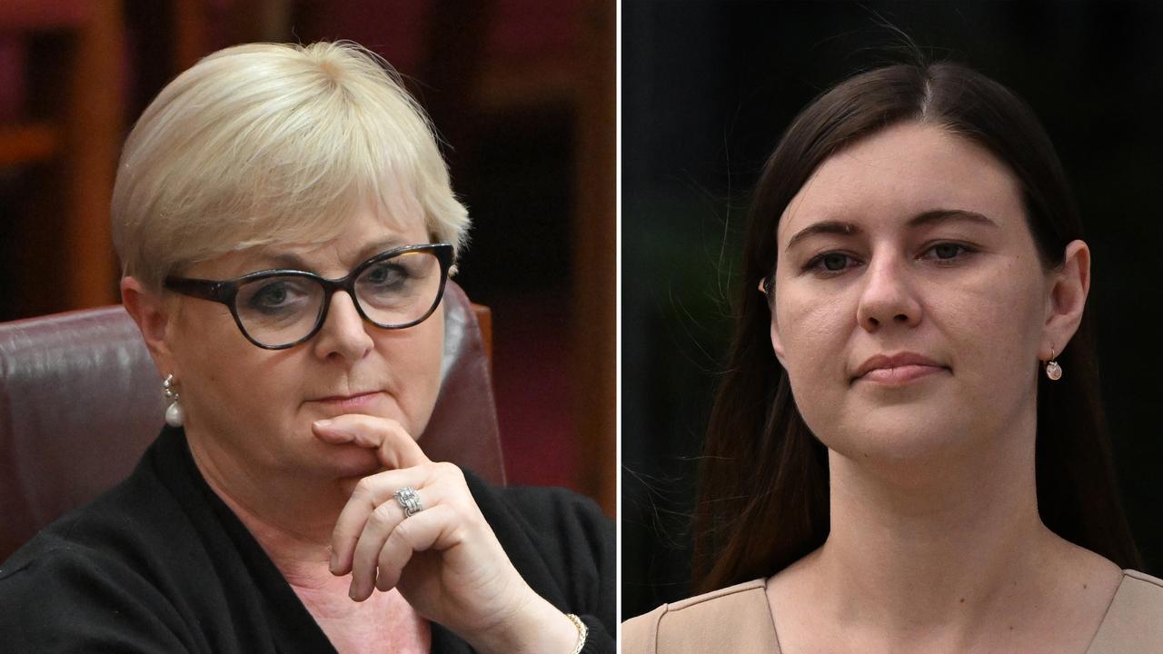 Linda Reynolds and Brittany Higgins (file)
