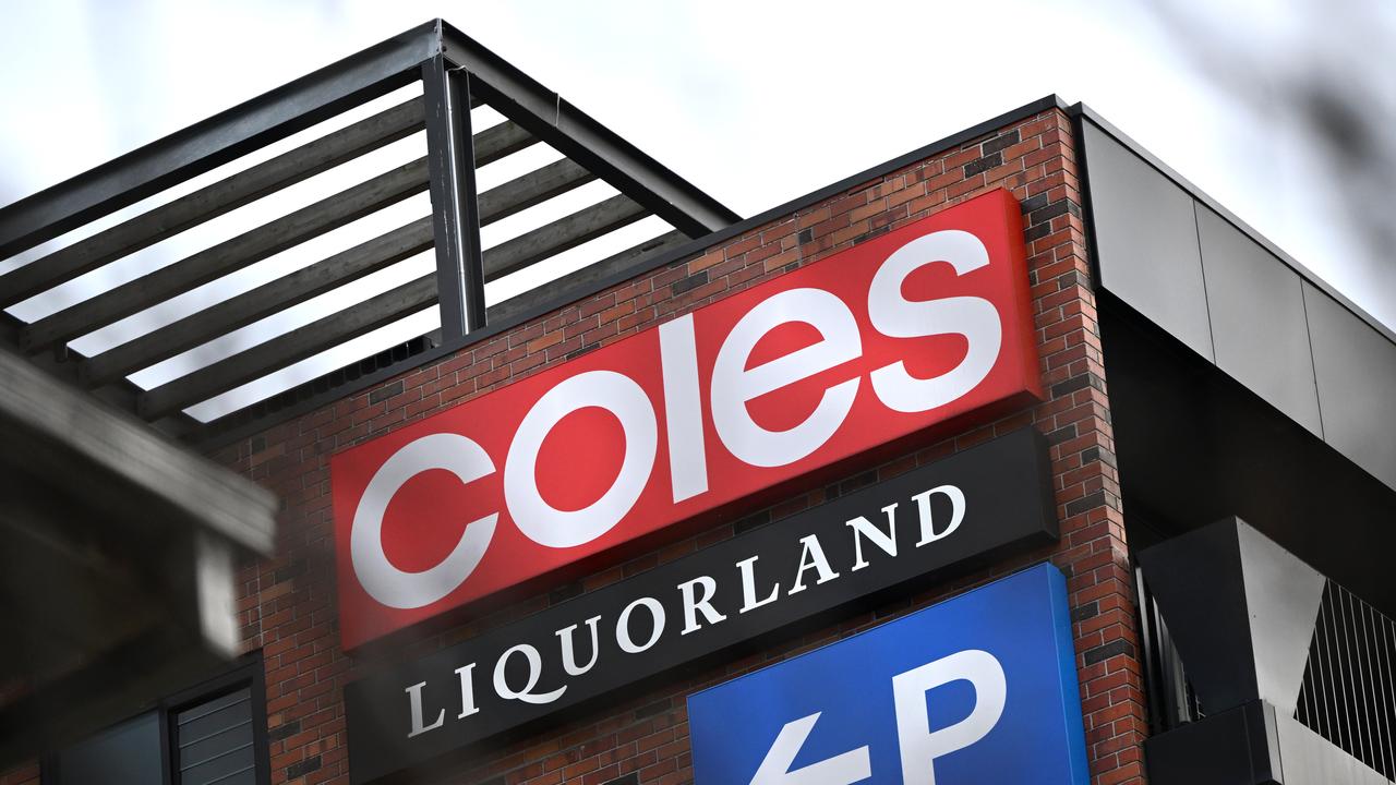 Coles and Liquorland signage (file image)