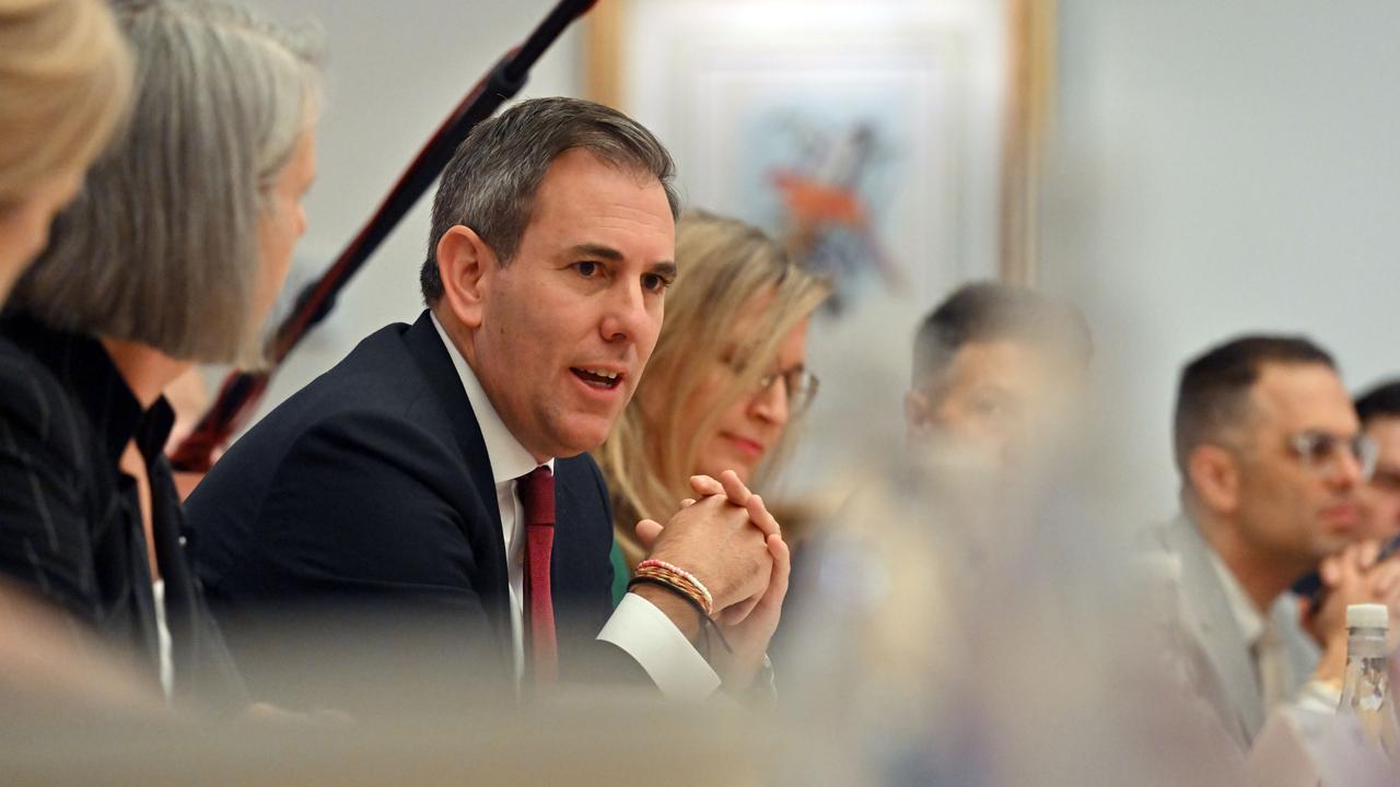 Treasurer Jim Chalmers during an Economic Reform Roundtable