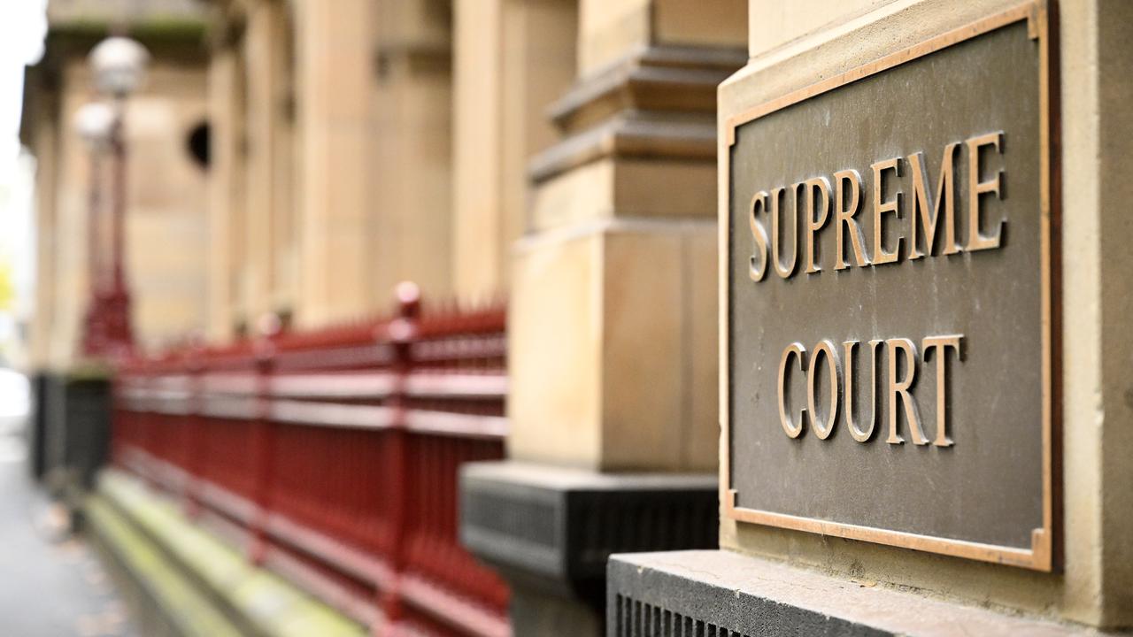 Signage for the Supreme Court of Victoria (file image)