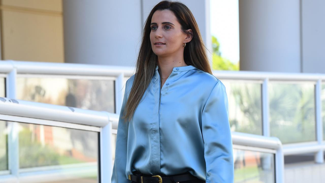 Dani wilson outside court
