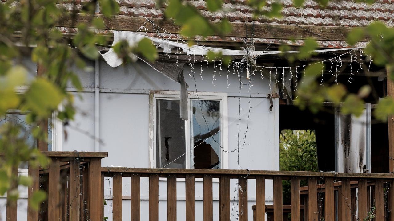 Damage to a house in Wangara Street, Doonside