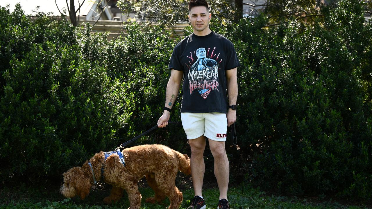 Jason Demillo poses for a photo in Melbourne