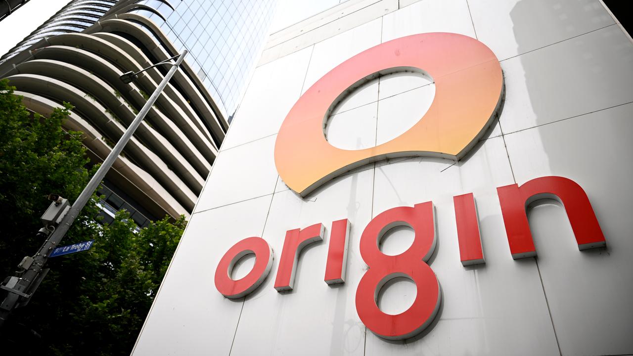 Signage outside the Origin Energy offices in Melbourne,