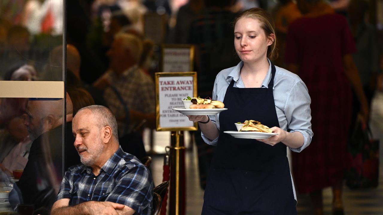 A cafe worker (file image)