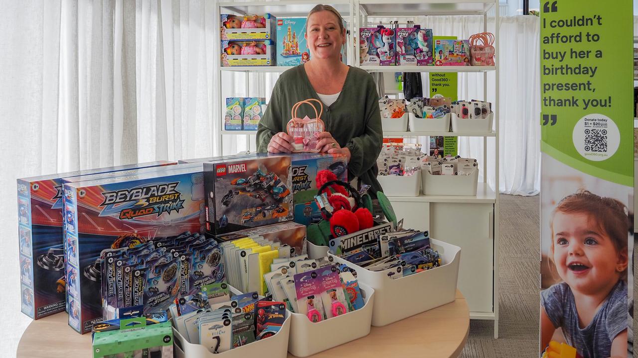 A volunteer at Good360's new Community Hub store in Smithfield