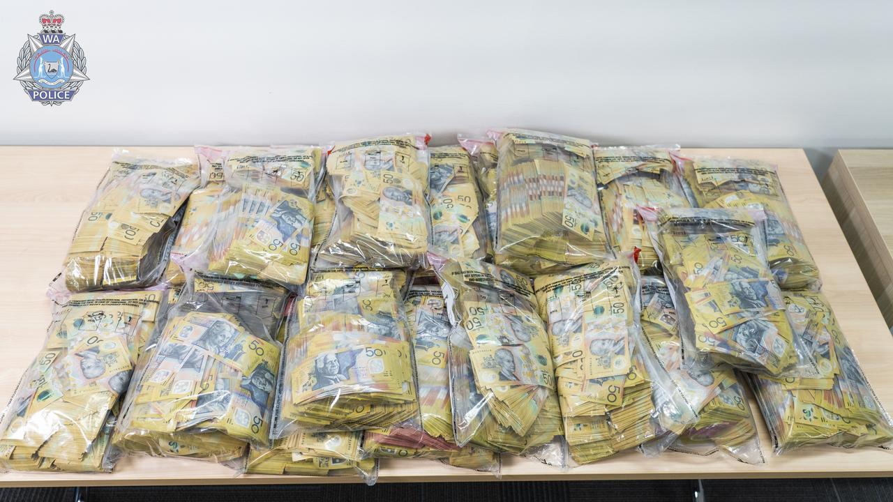 Cash seized in the police operation (file)