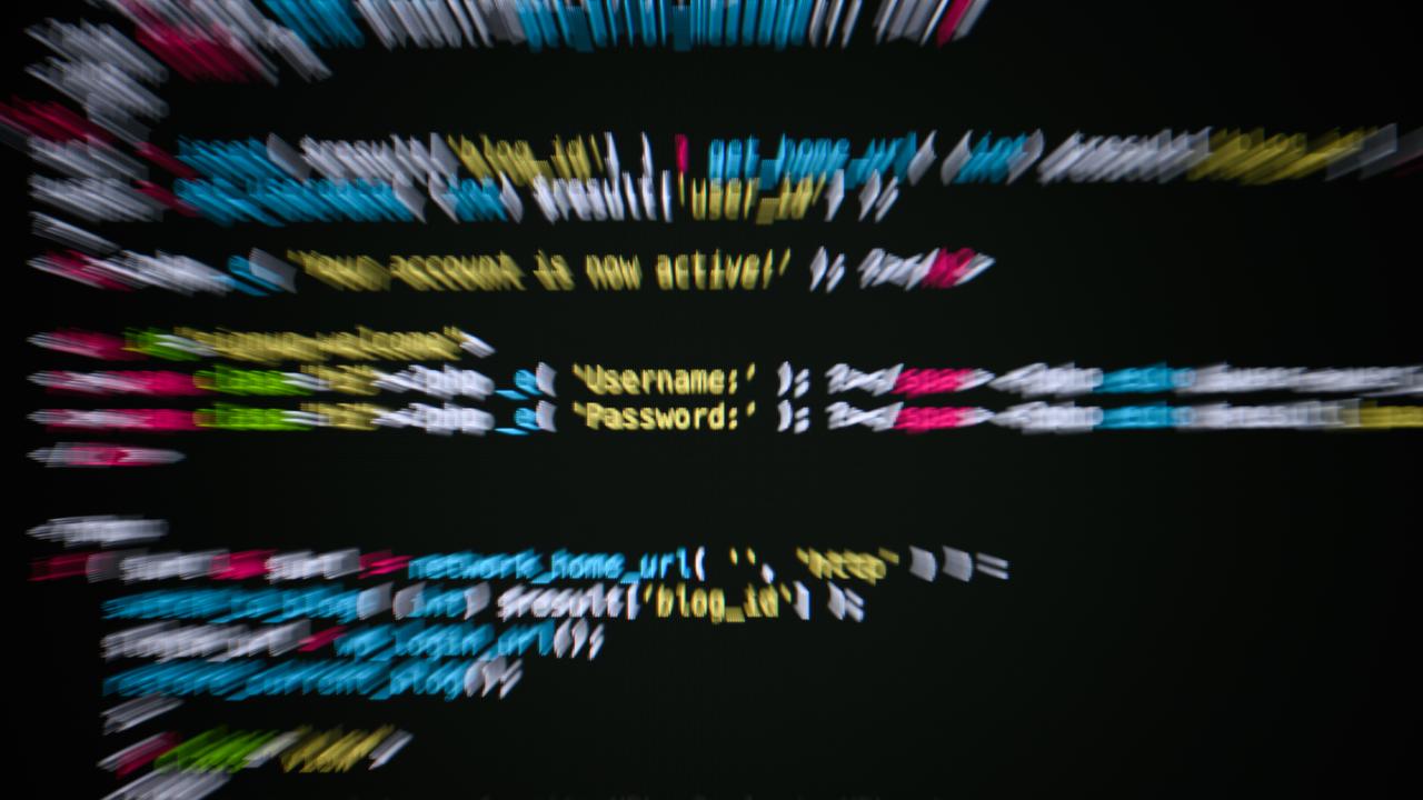 Code dispalyed on a computer screen