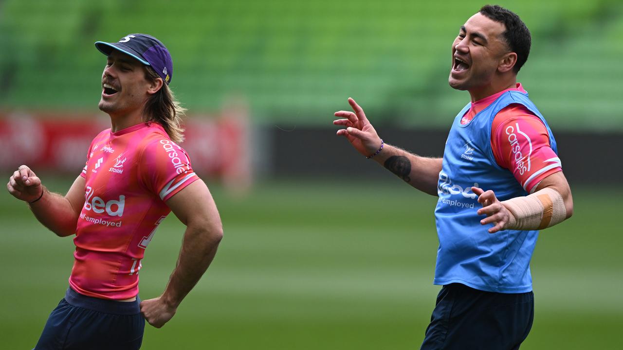 Ryan Papenhuyzen of the Storm (left)