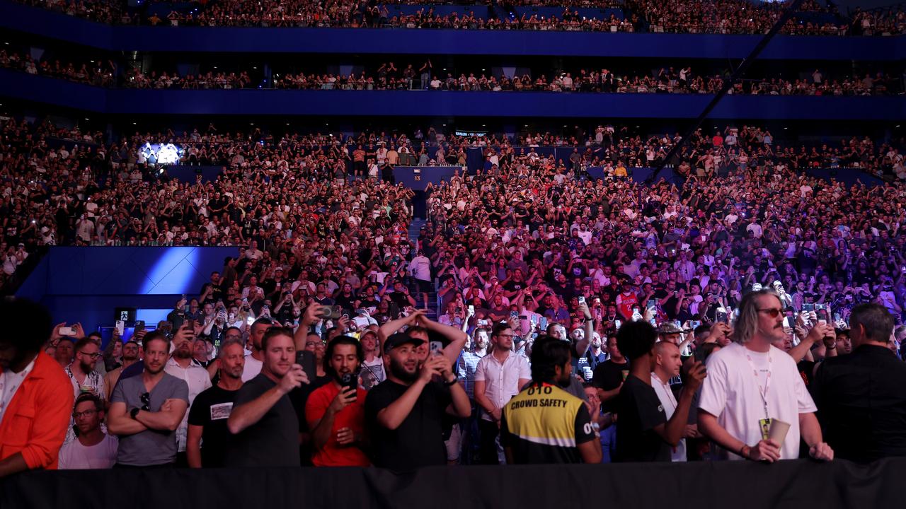General view of a UFC crowd