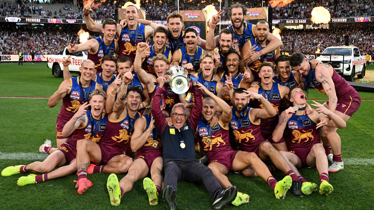 Chris Fagan joined the players on the MCG