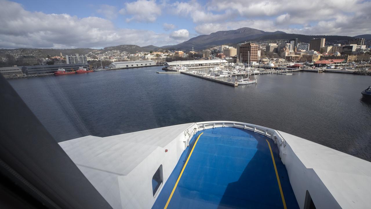 The Spirit of Tasmania IV arrives in Hobart (file image)