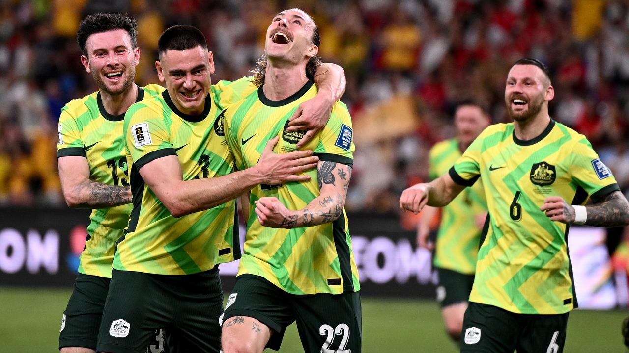 Jackson Irvine of the Socceroos
