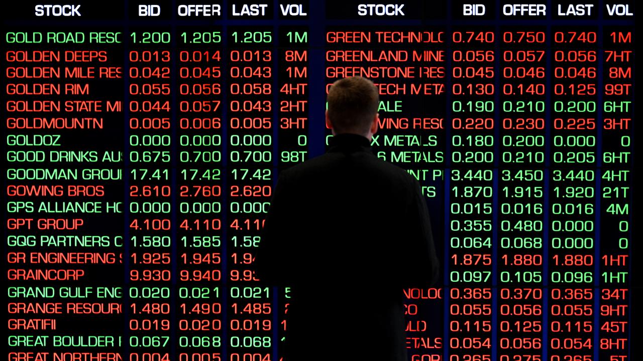 An ASX indicator board (file image)