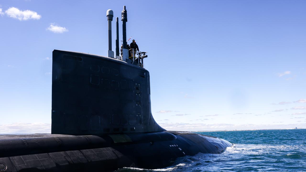 USS Minnesota (SSN-783) submarine off the coast of Perth