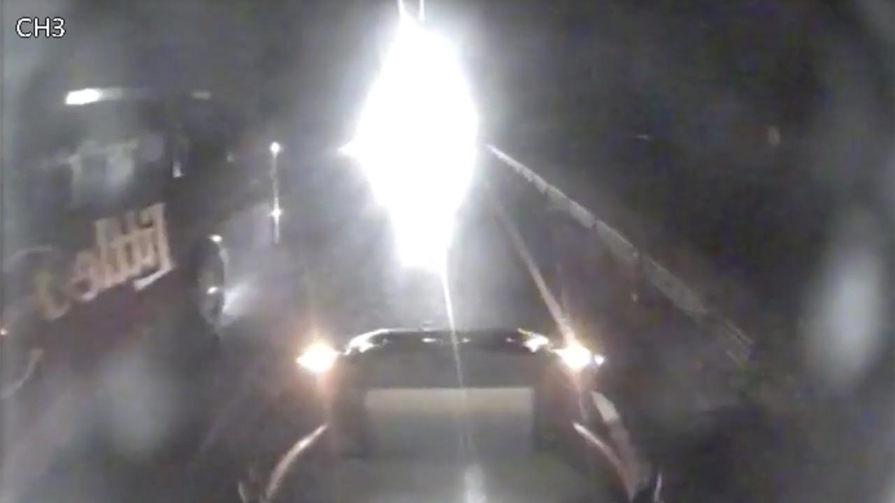 Dashcam footage of the crash 