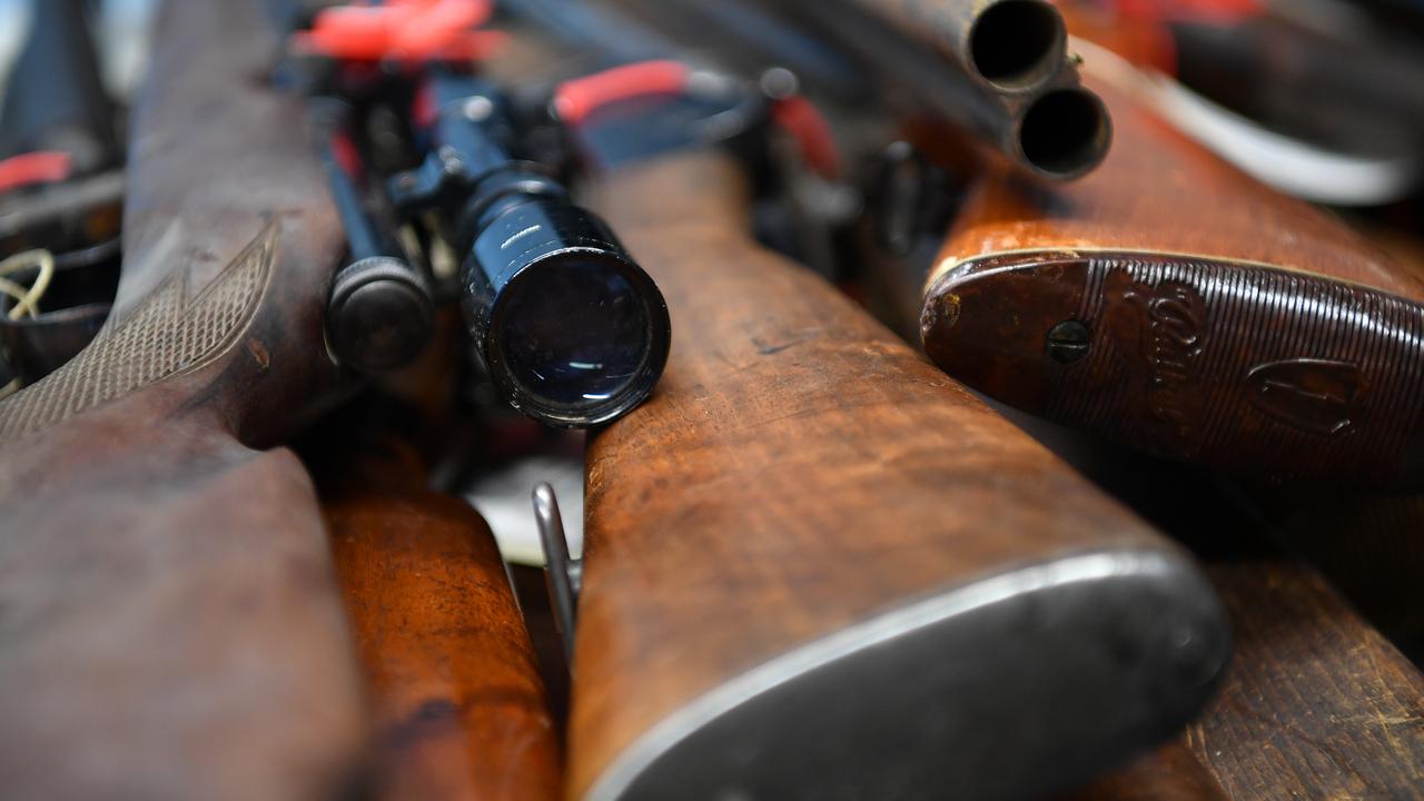 Firearms on display in Sydney