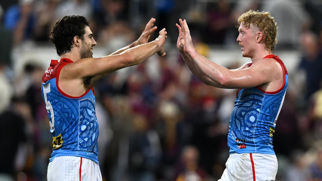 Christian Petracca (left) and Clayton Oliver