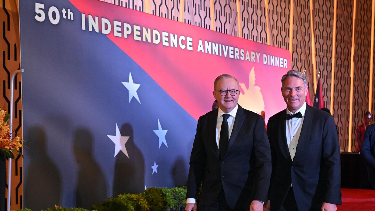 Anthony Albanese and Richard Marles (file image)